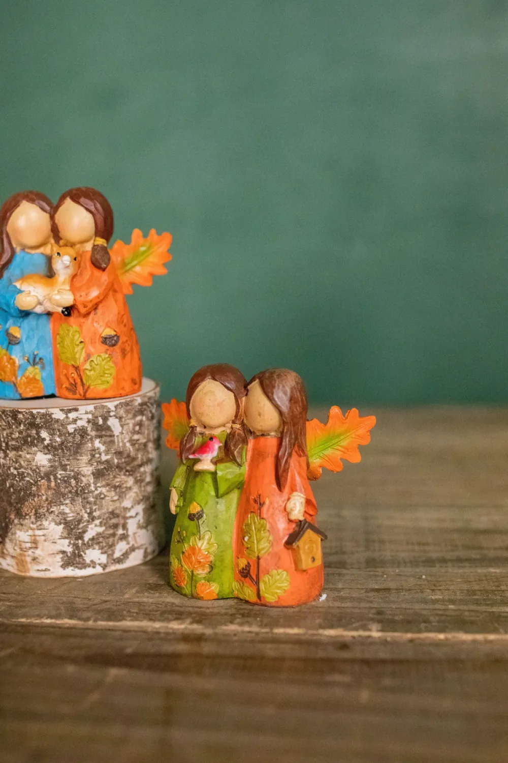 Decorator's Warehouse 3" Resin Forest Angel Friends > Fall Decor|Santas & Angels
