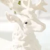 Decorator's Warehouse 20.5" Resin Frozen Forest Flocked Deer > White Christmas|Christmas Decor