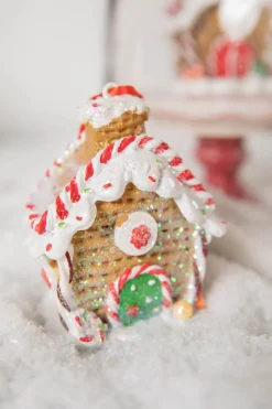 Decorator's Warehouse 3.5” Resin Gingerbread House Ornament > Christmas Ornaments|Christmas Decor