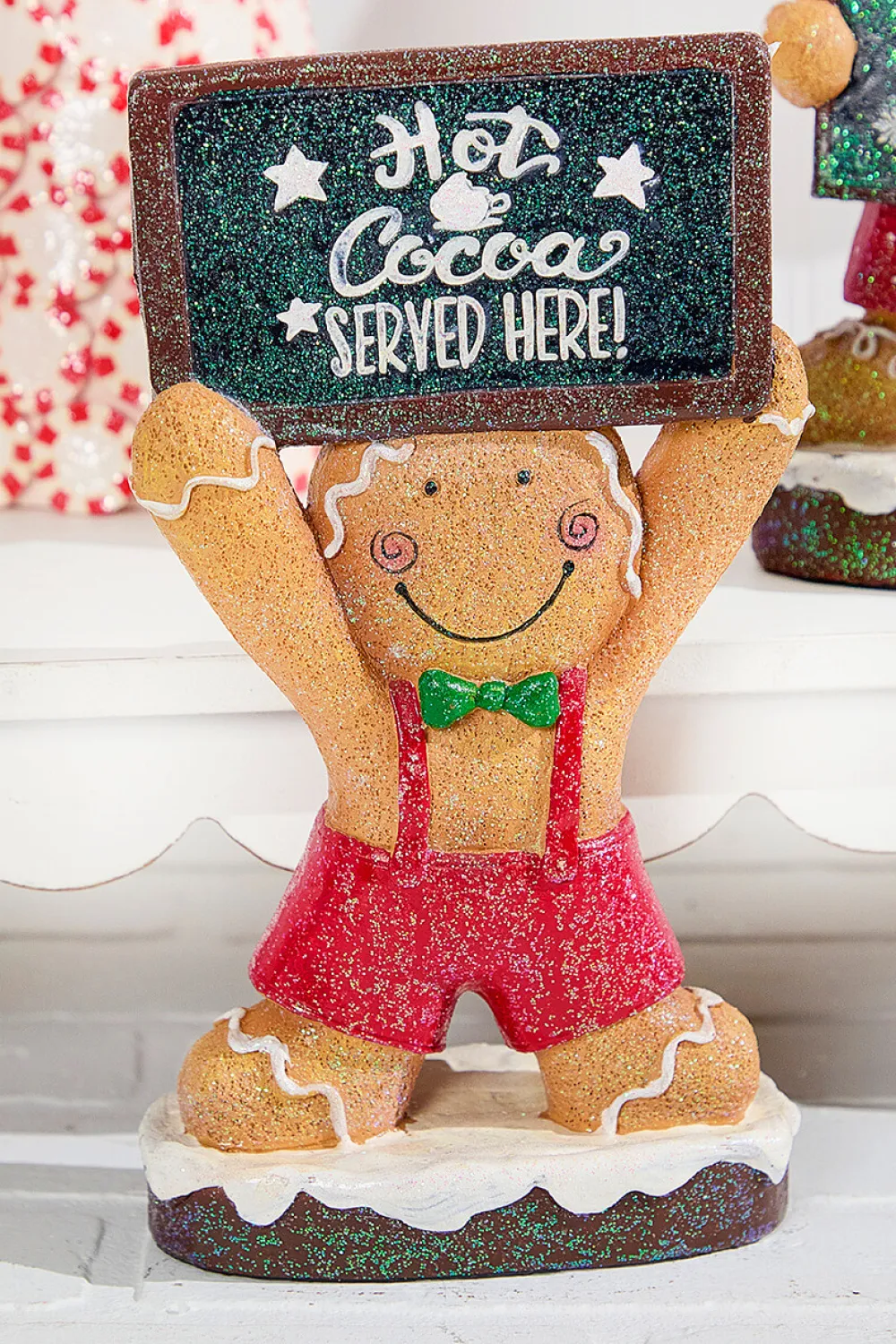 Decorator's Warehouse 9.8" Resin Gingerbread Man Holding Sign > Kristin'S Picks|Christmas Accents