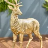 Decorator's Warehouse 18" Resin Glitter Standing Deer > Winter Woodland|Christmas Accents