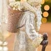 Decorator's Warehouse 12" Resin Glitter Vintage Santa With Tree And Staff > Gold & Champagne|Natural Elegance
