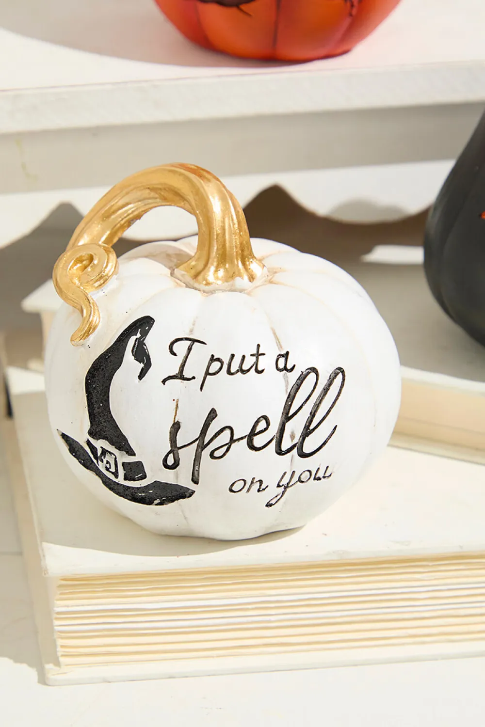 Decorator's Warehouse 4.3" Resin Halloween Pumpkin > Halloween|Halloween