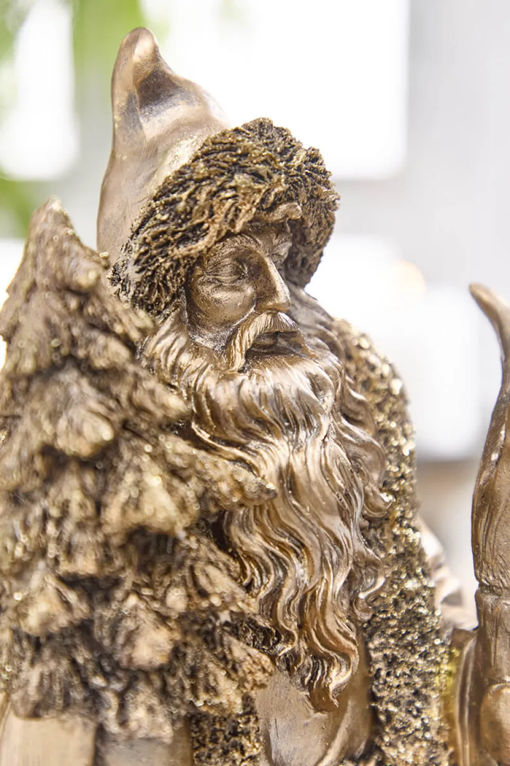 Decorator's Warehouse 16.5" Resin Highlands Santa with Tree > Winter Woodland|2026 New Additions