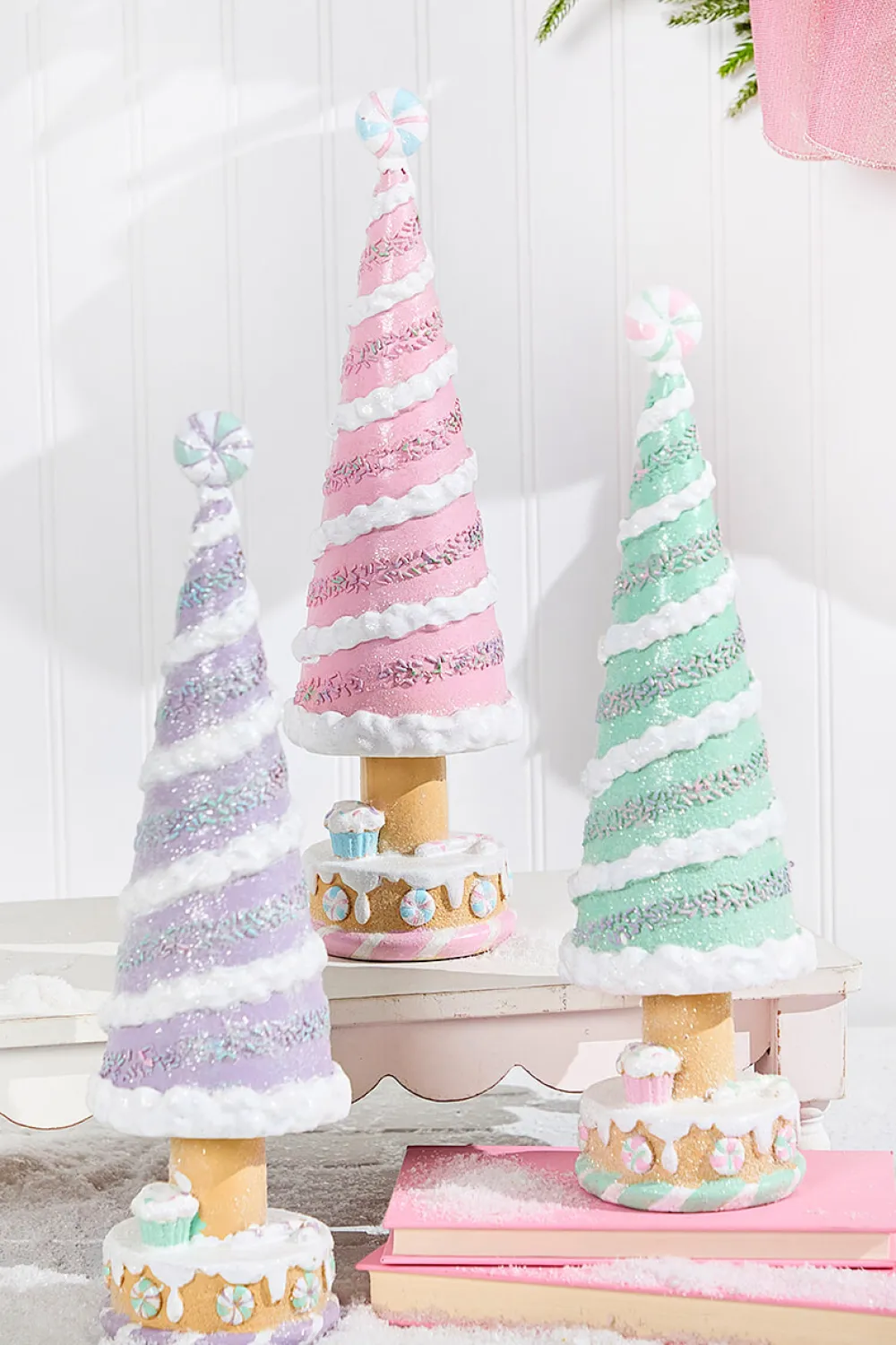 Decorator's Warehouse 15" Resin Holiday Candy Tree > Santa'S Sweet Shoppe|Christmas Accents