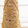 Decorator's Warehouse 26" Resin Jeweled Old World Christmas Tree > Gold & Champagne|Natural Elegance