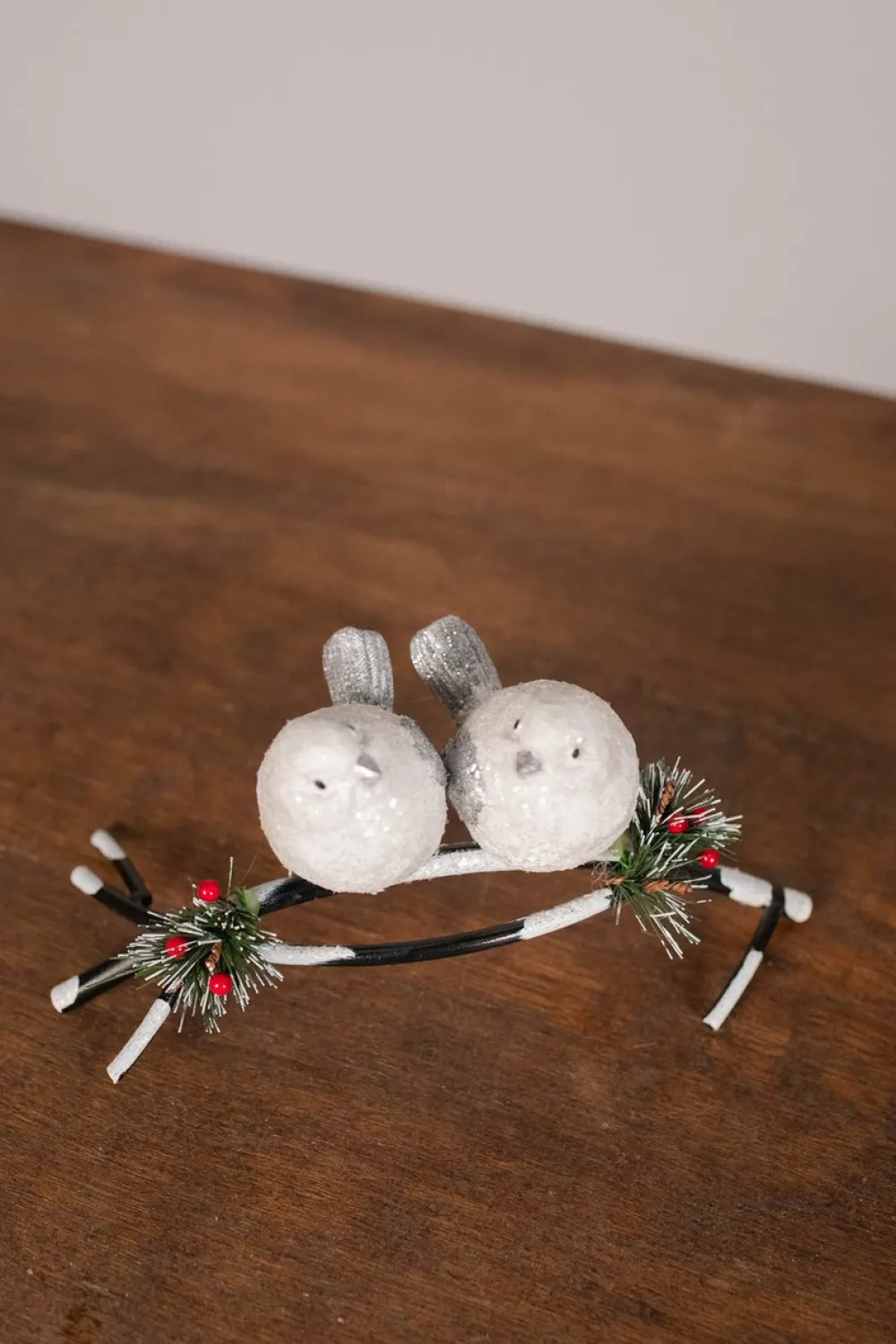 Decorator's Warehouse 9” Resin/Metal Elegant Birds on Branch > Christmas Accents|Christmas Decor