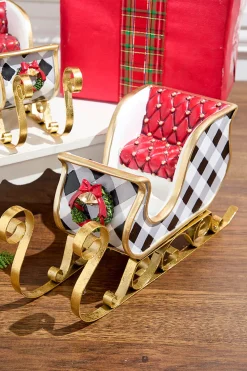 Decorator's Warehouse Resin & Metal Holiday Sleigh, White - Set Of 2 > Nutcracker|Christmas Accents