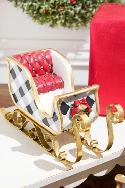 Decorator's Warehouse Resin & Metal Holiday Sleigh, White - Set Of 2 > Nutcracker|Christmas Accents