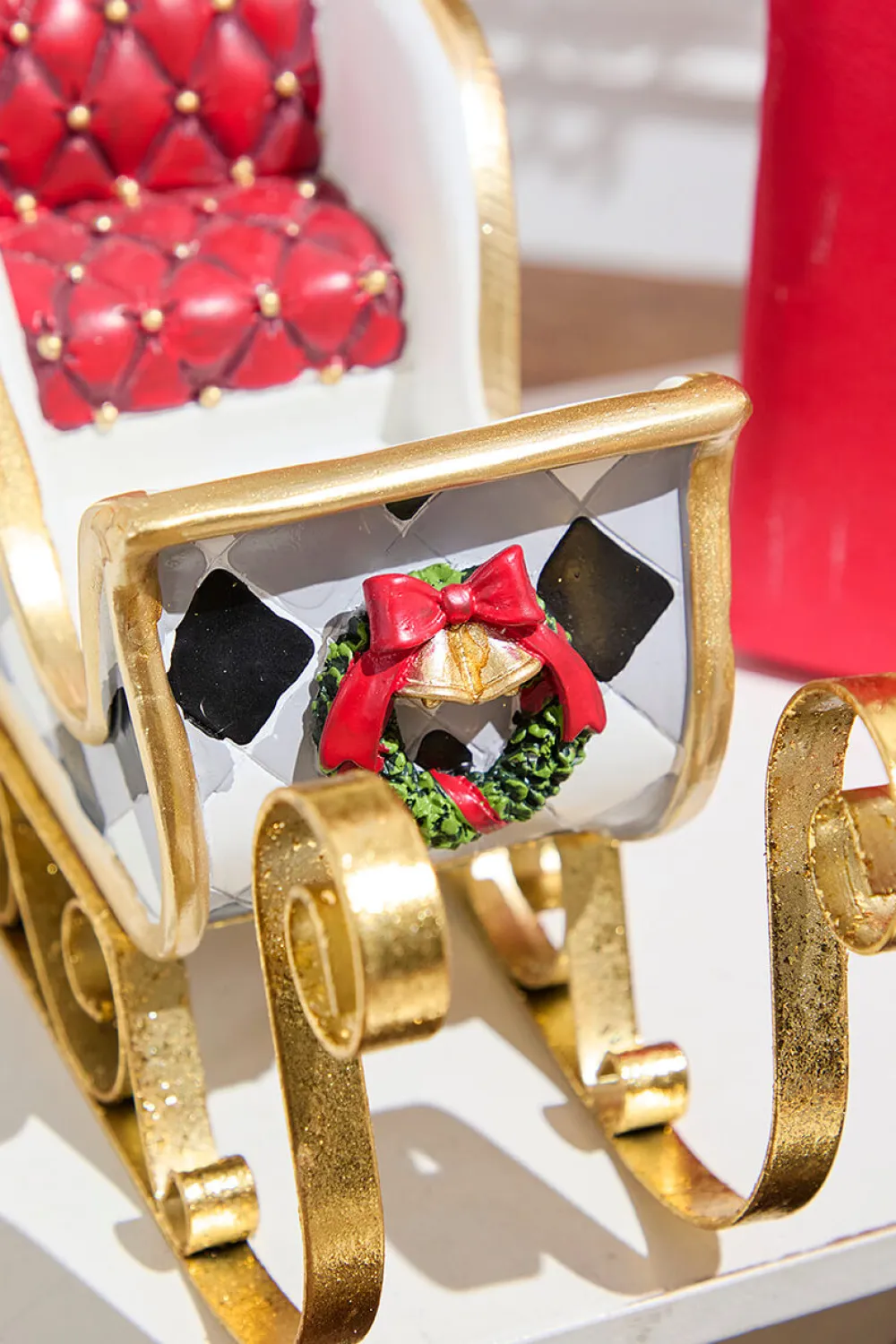 Decorator's Warehouse Resin & Metal Holiday Sleigh, White - Set Of 2 > Nutcracker|Christmas Accents