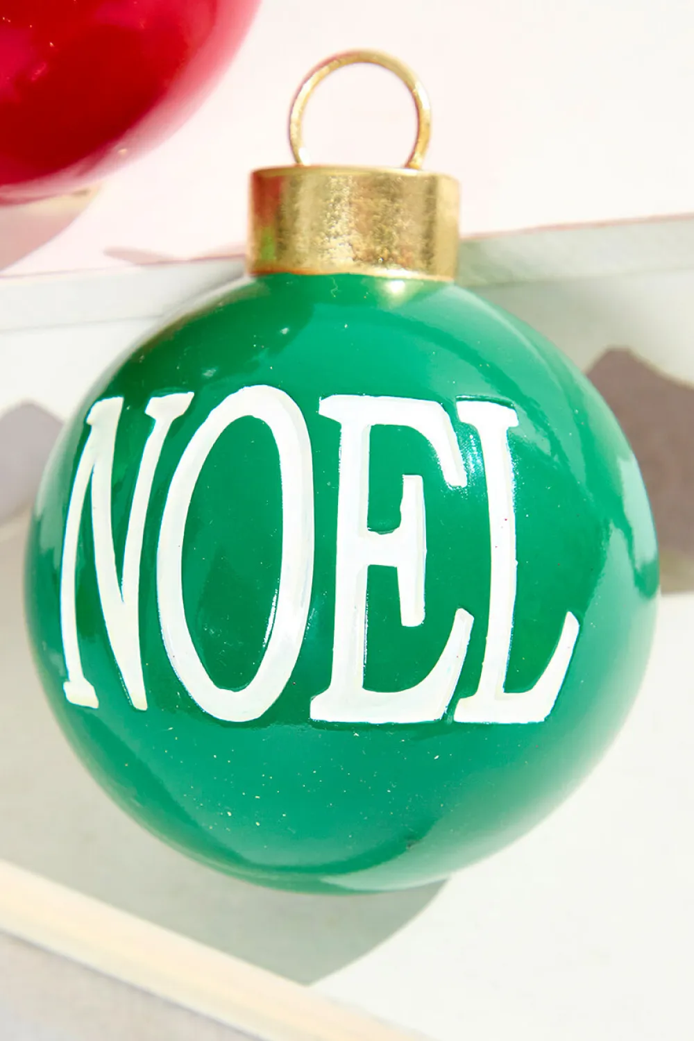 Decorator's Warehouse 5" Resin Noel and Joy Ball Ornaments > Christmas Decor|Christmas Ornaments