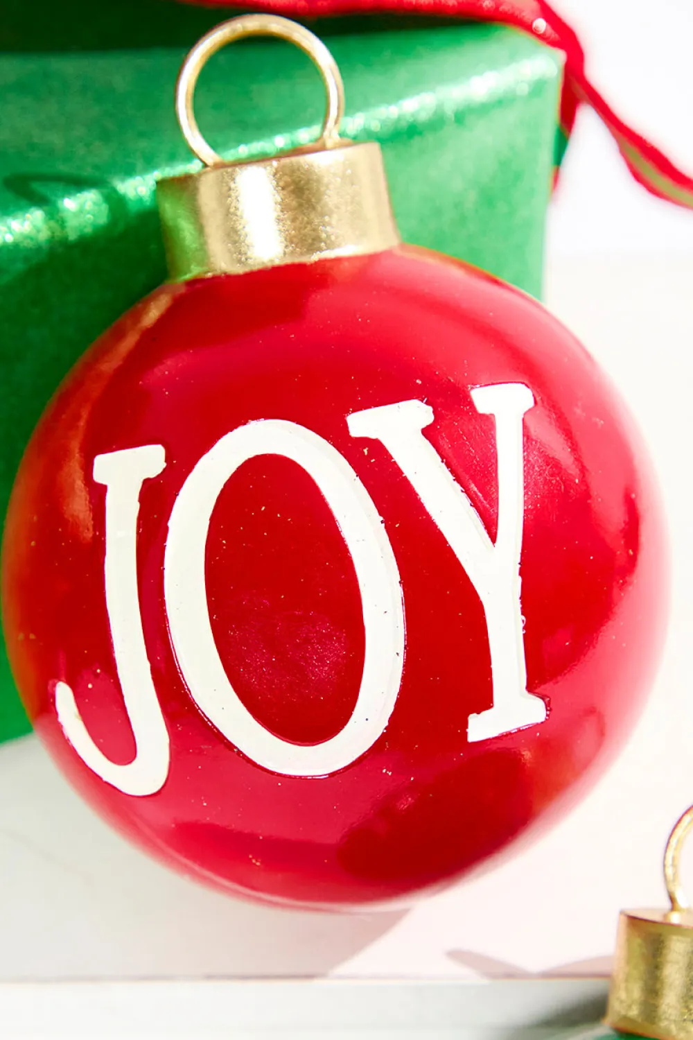 Decorator's Warehouse 5" Resin Noel and Joy Ball Ornaments > Christmas Decor|Christmas Ornaments