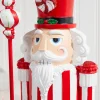 Decorator's Warehouse 24" Resin Peppermint Nutcracker > Christmas Decor|Christmas Accents