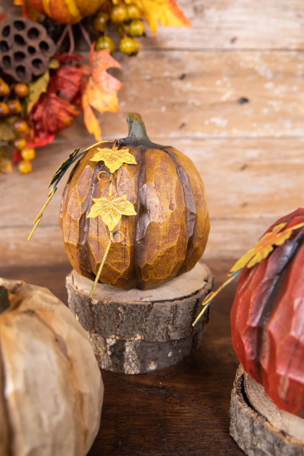 Decorator's Warehouse 6” Resin Pumpkin Figure > Fall Decor|Fall Decor