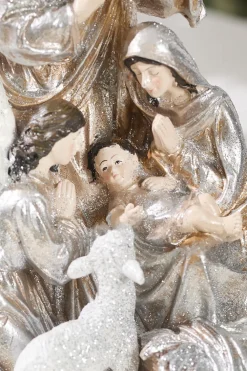 Decorator's Warehouse 13.5" Resin Renaissance Holy Night Scene > Christmas Decor|Natural Elegance