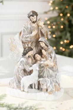 Decorator's Warehouse 13.5" Resin Renaissance Holy Night Scene > Christmas Decor|Natural Elegance