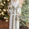 Decorator's Warehouse 21.5” Resin Santa with Bag > Gold & Champagne|Natural Elegance