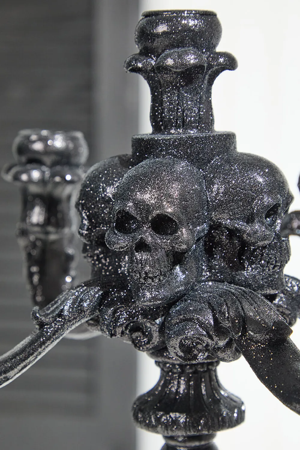 Decorator's Warehouse 14" Resin Skull Candelabra Halloween Decoration > Halloween|Halloween