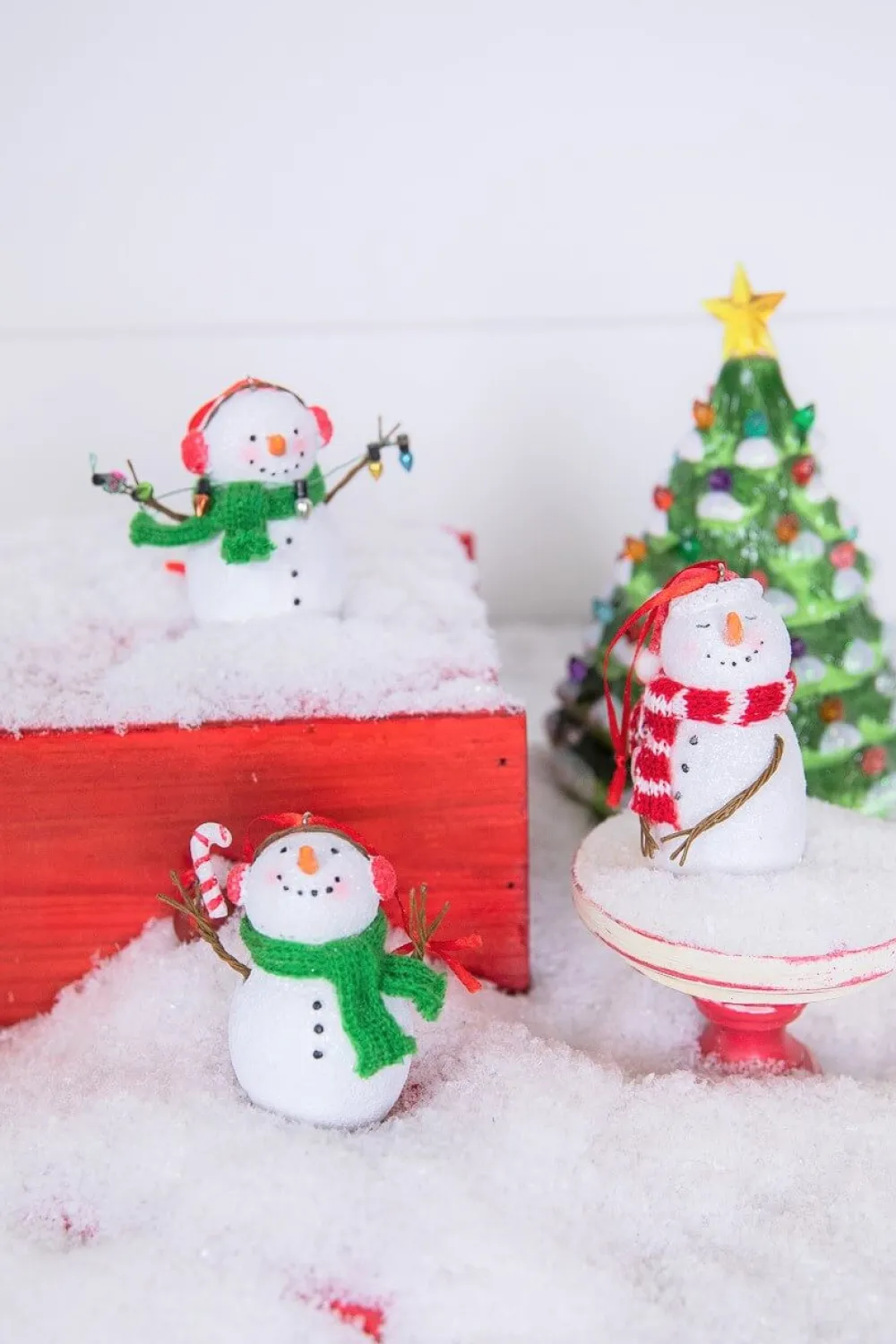 Decorator's Warehouse 3” Resin Snowman with Scarf > Christmas Ornaments|Christmas Decor