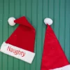 Decorator's Warehouse 22” Reversible Santa Hat “Naughty” and “Nice” > Christmas Decor