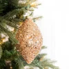 Decorator's Warehouse 4” Rose Gold Drop/Ball Glass Ornament > Sugar & Spice|Christmas Decor