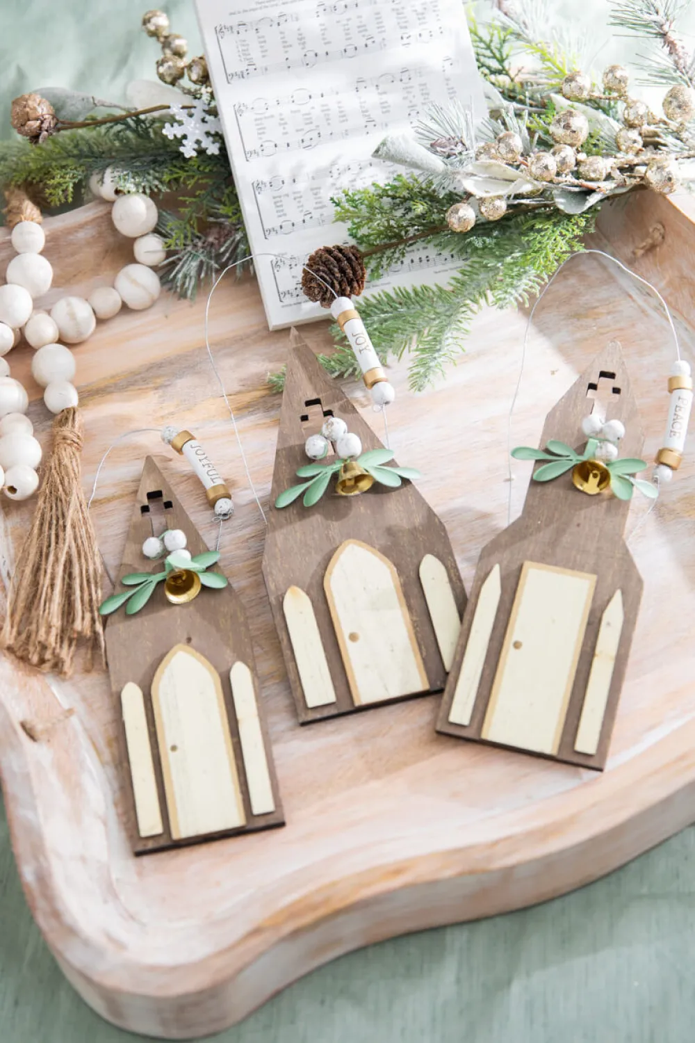Decorator's Warehouse 8" Rustic Church Ornament > Christmas Decor|Nativity Ornaments