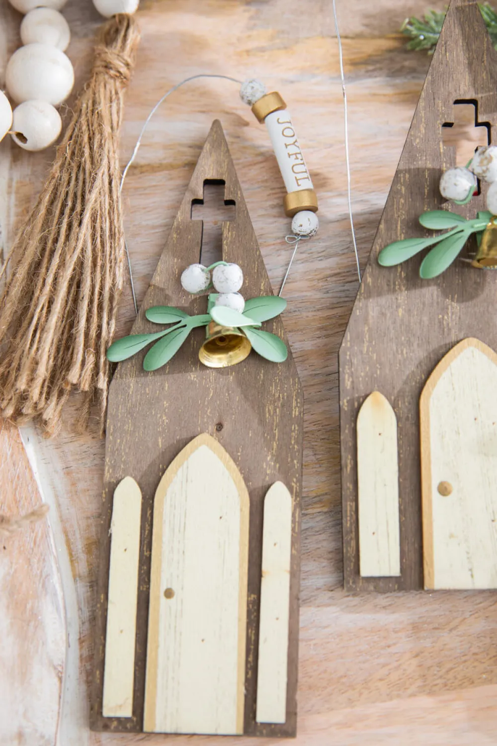 Decorator's Warehouse 8" Rustic Church Ornament > Christmas Decor|Nativity Ornaments