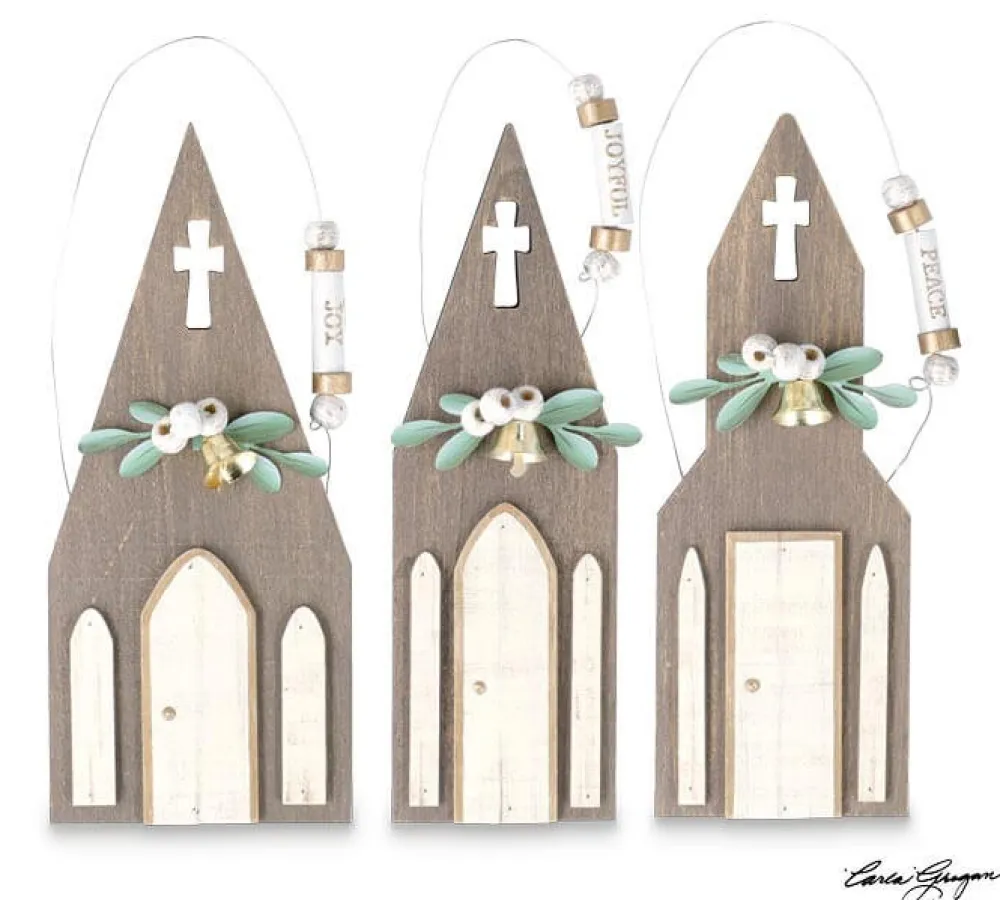 Decorator's Warehouse 8" Rustic Church Ornament > Christmas Decor|Nativity Ornaments
