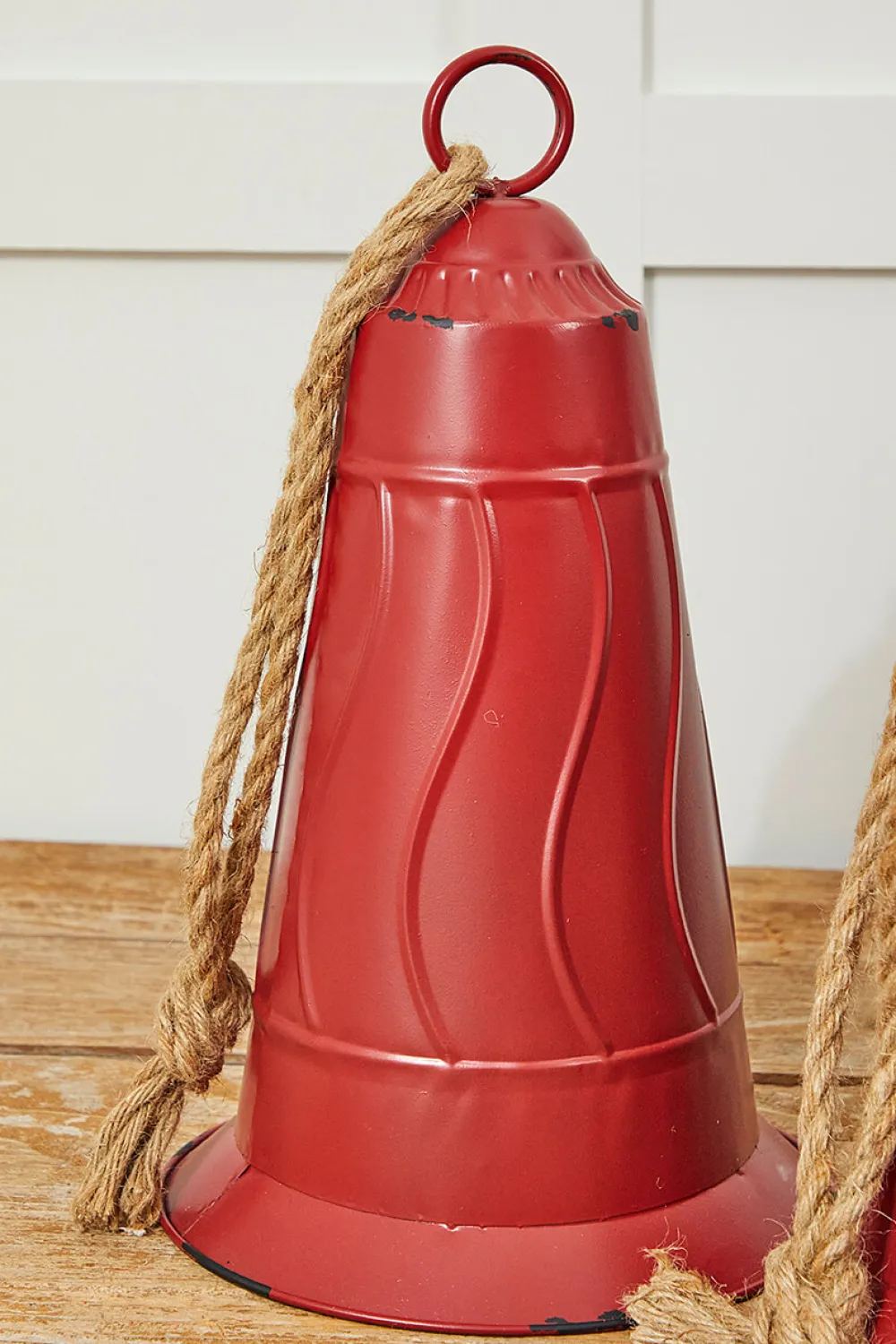 Decorator's Warehouse Rustic Red Metal Bell Ornament > Christmas Decor|Farmhouse