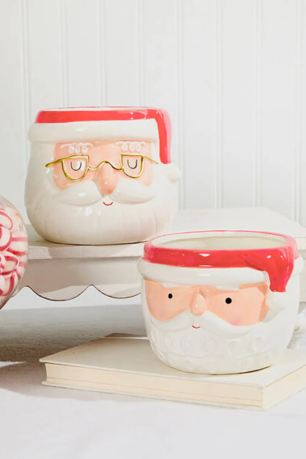 Decorator's Warehouse 4.25" - 5" Santa Ceramic Pot > Christmas Sale|Christmas Decor