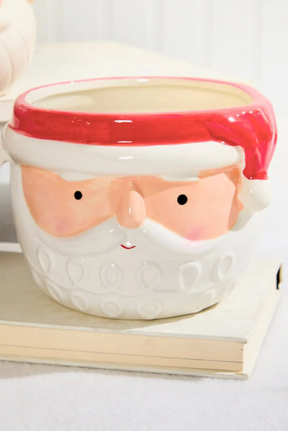 Decorator's Warehouse 4.25" - 5" Santa Ceramic Pot > Christmas Sale|Christmas Decor