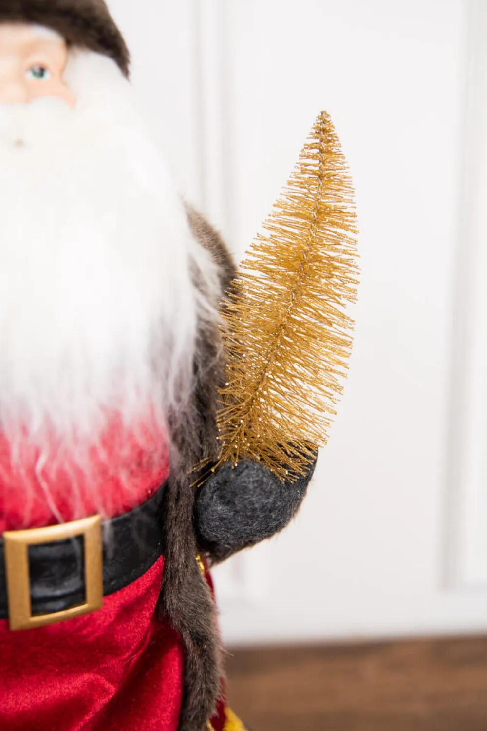 Decorator's Warehouse 19” Santa Figure with Stars & Tree > Santas & Angels|Christmas Accents