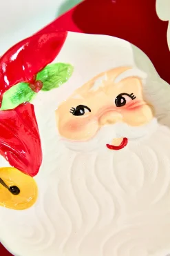 Decorator's Warehouse 6" Santa Plates, Set of 4 > Sale|Christmas Sale