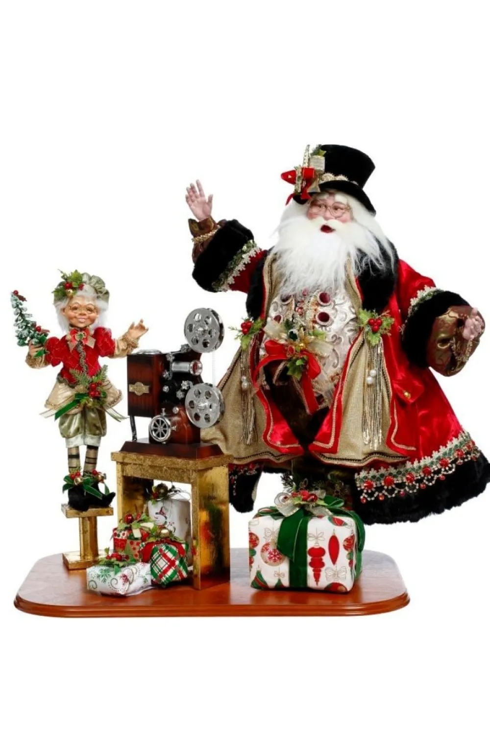 Decorator's Warehouse 15" Santa's Family Movies - Mark Roberts > Mark Roberts