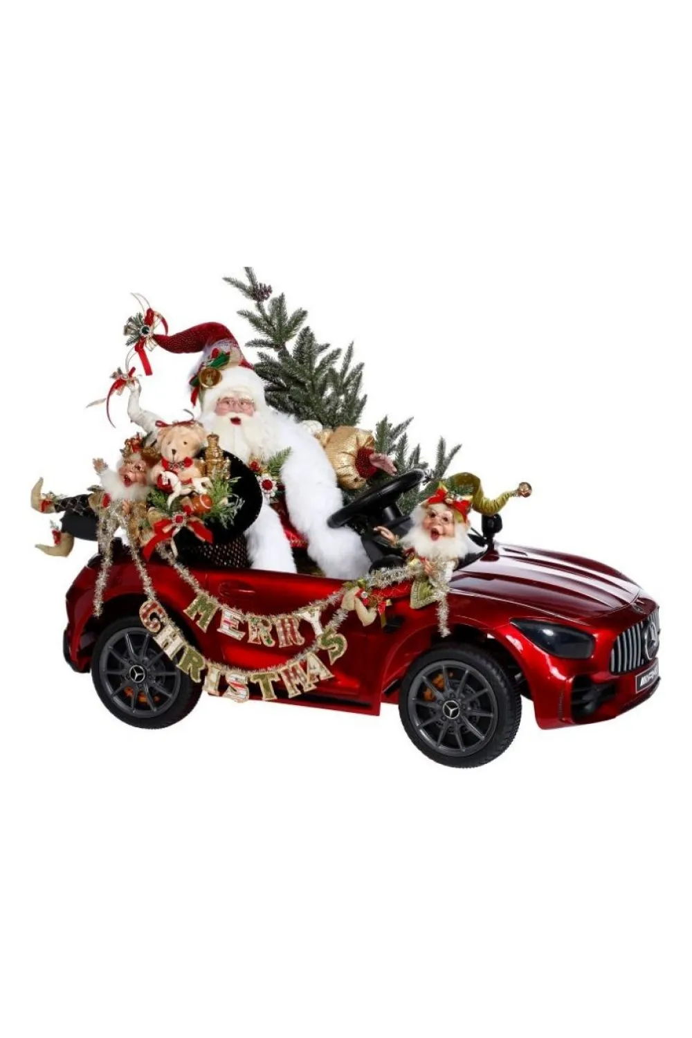 Decorator's Warehouse 24" Santa's Hot Rod - Mark Roberts > Mark Roberts
