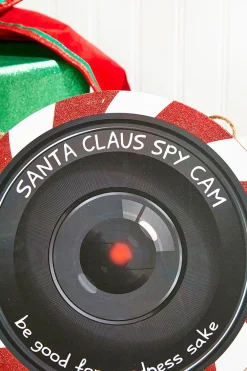 Decorator's Warehouse 10.5" Santa Spy Cam Sign > North Pole Party|Christmas Decor