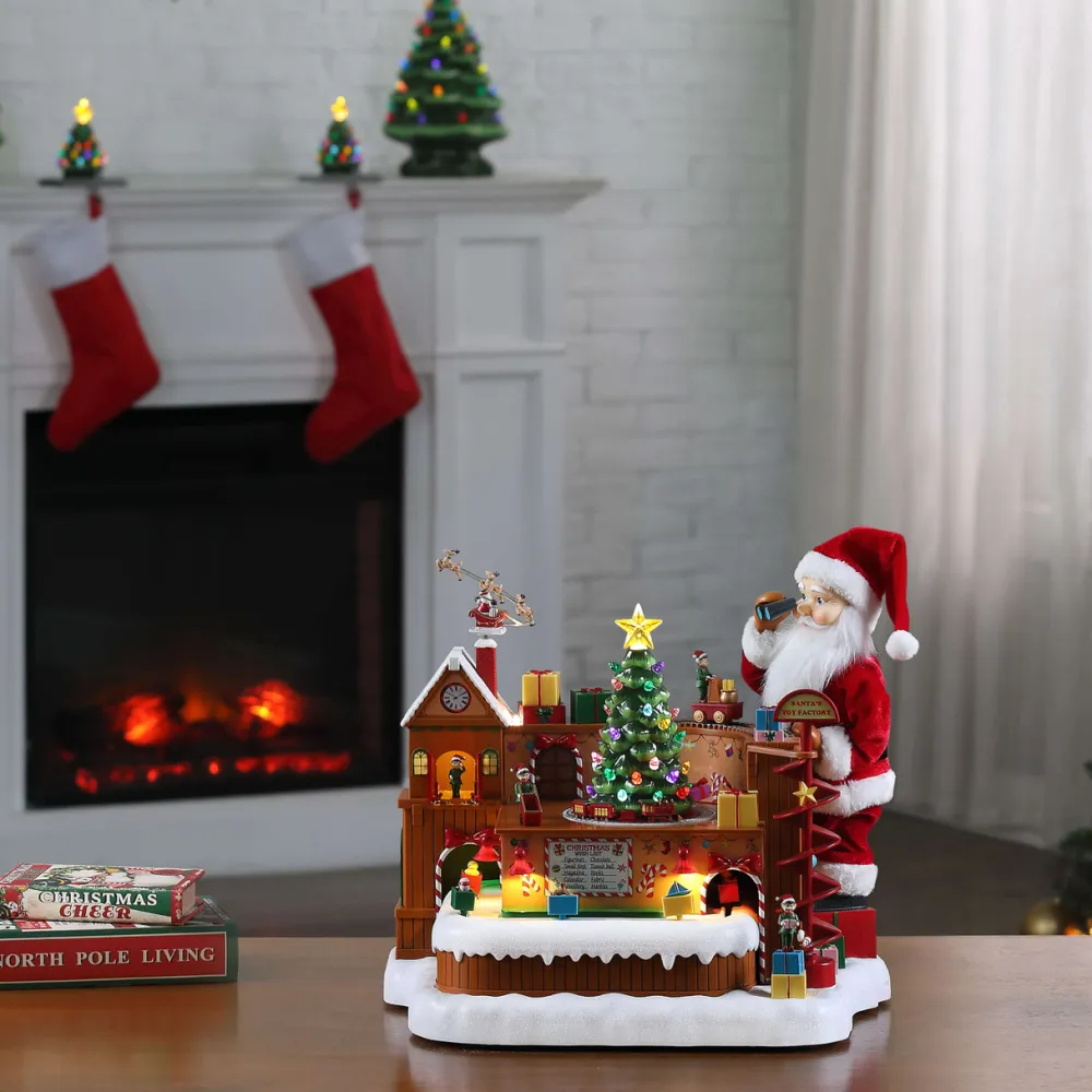 Decorator's Warehouse Santa's Toy Factory Workshop > Christmas Decor|Mr. Christmas