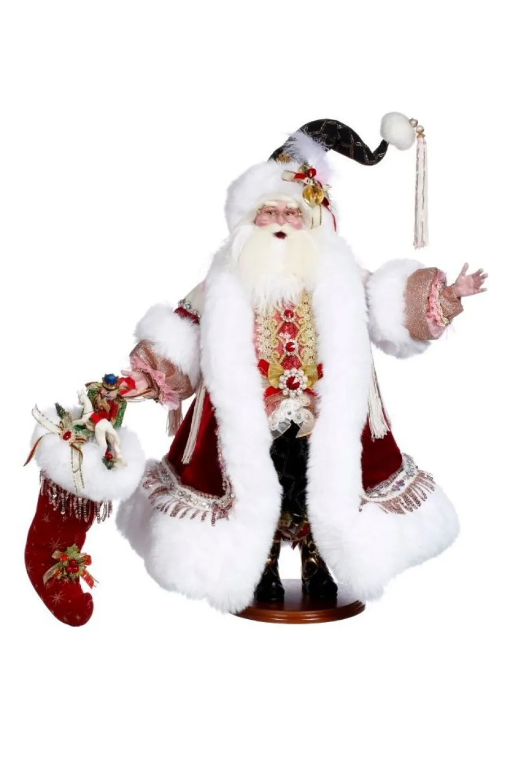 Decorator's Warehouse 27" Santa with Stocking - Mark Roberts > Mark Roberts