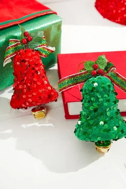 Decorator's Warehouse 7" Sequin Bell Ornament > Traditional|Christmas Decor