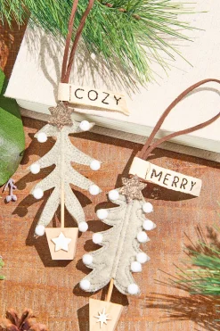 Decorator's Warehouse Sewn Tree Polyester Ornament > Christmas Ornaments|Winter Woodland