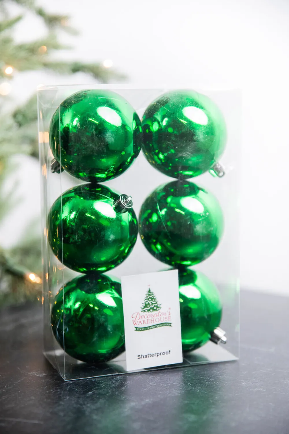 Decorator's Warehouse 3.1” Shiny Holly Green Shatterproof Ornaments - Set of 6 > Nutcracker|Boxed Sets