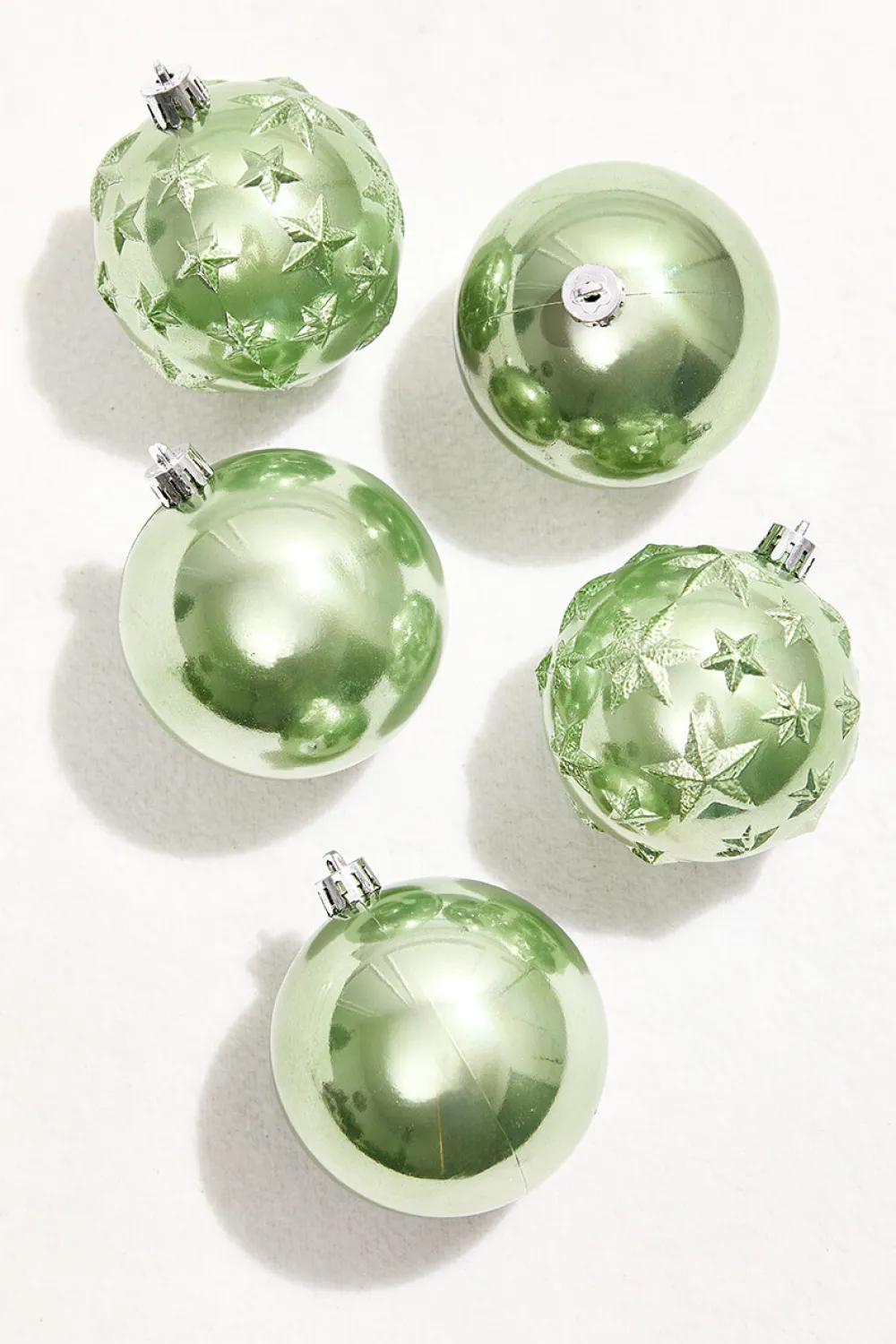 Decorator's Warehouse 3" Shiny Light Green Shatterproof Tube > Boxed Sets|Christmas Sale