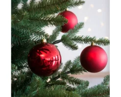 Decorator's Warehouse 3.9” Shiny/Matte Christmas Red Shatterproof Ornaments - Set of 4 > Cardinal|Nutcracker