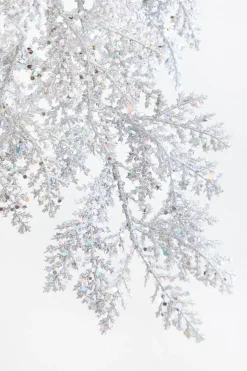 Decorator's Warehouse 6' Silver Bling Bling Cedar Garland > White Christmas|Christmas Sale
