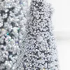 Decorator's Warehouse Silver Bottle Brush Trees - Set of 3 > White Christmas|Tabletop & Accent Trees