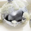 Decorator's Warehouse 5" Silver Christmas Ball Ornament - Set of 6 > White Christmas|Boxed Sets