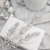 Decorator's Warehouse 30” Silver Glitter Berry Spike/Twig Christmas Spray > White Christmas|Christmas Sprays