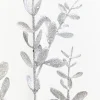 Decorator's Warehouse 30" Silver Glitter Eucalyptus Spray > White Christmas|2026 New Additions
