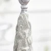 Decorator's Warehouse 19" Silver Gray Flocked Resin Tree > White Christmas|Tabletop & Accent Trees