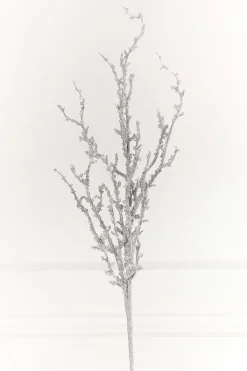 Decorator's Warehouse 32" Silver Iced Sequin Bead Spray > Christmas Decor|Christmas Sprays